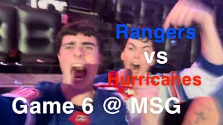 Rangers Fan Reaction @ MSG  Rangers vs Hurricanes Game 6 ECSF 2024 NHL Playoffs! UNBELIEVABLE!