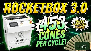 STM Canna RocketBox 3.0: Commercial Pre-Roll Machine for Sticky & Infused Flower (453 Cones)