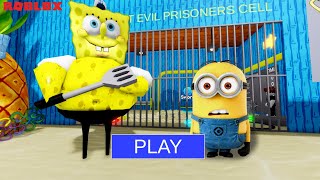 Spongebob Barrys Prison Run obby Minion Roblox
