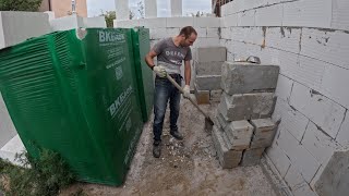 ВОЗВОЖУ СТЕНЫ ИЗ ГАЗОБЛОКА В ОДИНОЧКУ СТРОЮ ДОМ #газоблок #домснуля #строюдом