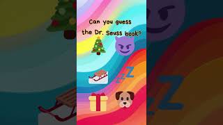 Emoji Challenge Dr. Seuss books #emojichallenge #drseuss