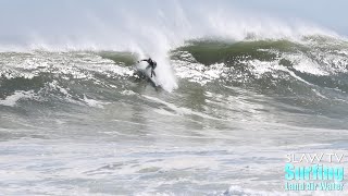 Surfing New Jersey During Hurricane Fiona - 4K - 09-23-2022