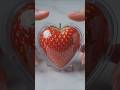 🌹 Growing a heart ❤️💜-Shaped Strawberry Inside a Mold! Satisfying Fruit Cutting ASMR 🍓