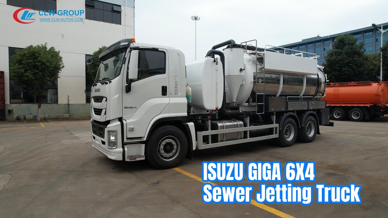 ISUZU GIGA 6x4 10000L 12000Liters Vacuum Sewage Suction Sludge Sewer Cleaning Sewer Jetting Truck