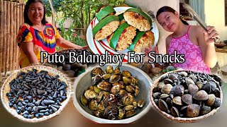 Fresh Bagungon, Tuway, Upo Vegetable & Saba Banana | Cooking Clam Soup With Sotanghon For Dinner
