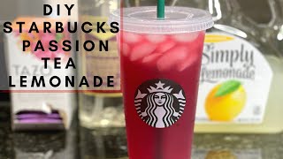 HOW TO MAKE STARBUCKS PASSION TEA LEMONADE | ICED STARBUCKS DRINK YOU CAN MAKE AT HOME #shorts