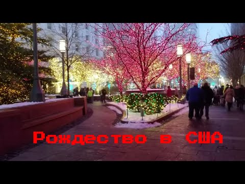 Видео: Рождественские огни в Солт-Лейк-Сити