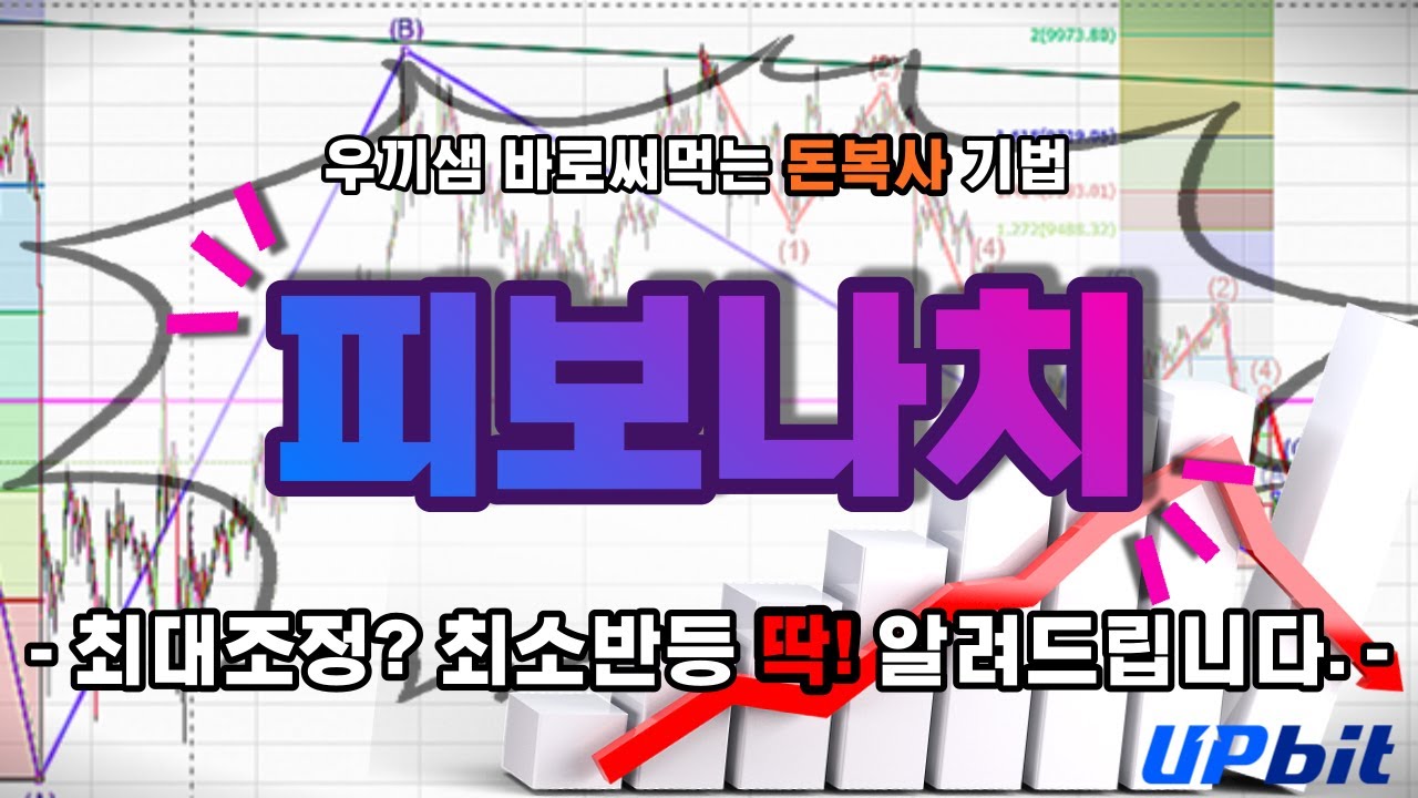 최소반등!! 최대조정?? 지지 저항 한눈에 딱!! -  '피보나치 긋는  법'