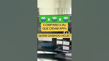 5 IAs, quem cria o melhor APP com 1 PROMPT? #lovable #base44 #v0 #chatgpt #ia #app #bolt