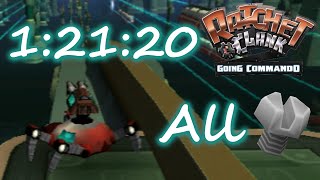 Ratchet & Clank 2 All Platinum Bolts in 1:21:20
