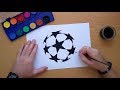 How to draw the UEFA Champions League logo