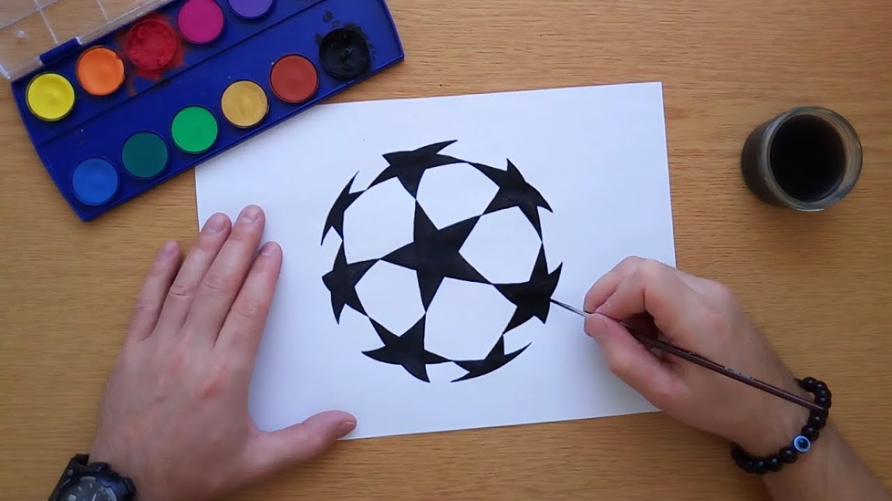 Champions League Logo Drawing : Pin On Posters Alternativos : Lines and