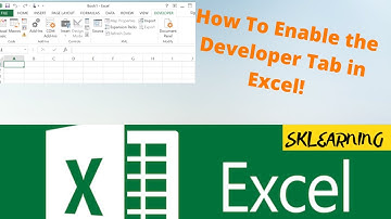 How to Enable Developer Mode in Excel