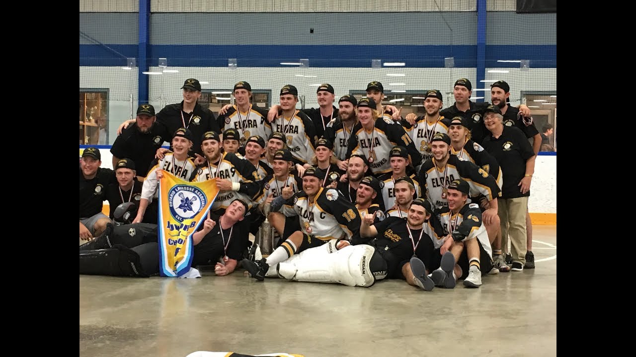 Elora Mohawks win Ontario Junior B lacrosse title YouTube