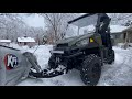 First Big Storm! Polaris Ranger 500 Plowing Snow!