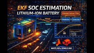 🔋 State of Charge (SOC) Estimation of Li-Ion Battery Extended Kalman Filter (EKF) | MATLAB Simulink