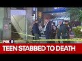 Teen girl stabbed to death outside NYC subway station