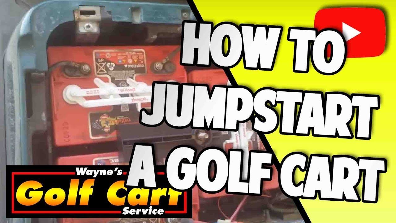 correct way to jump start electric golf cart battery
