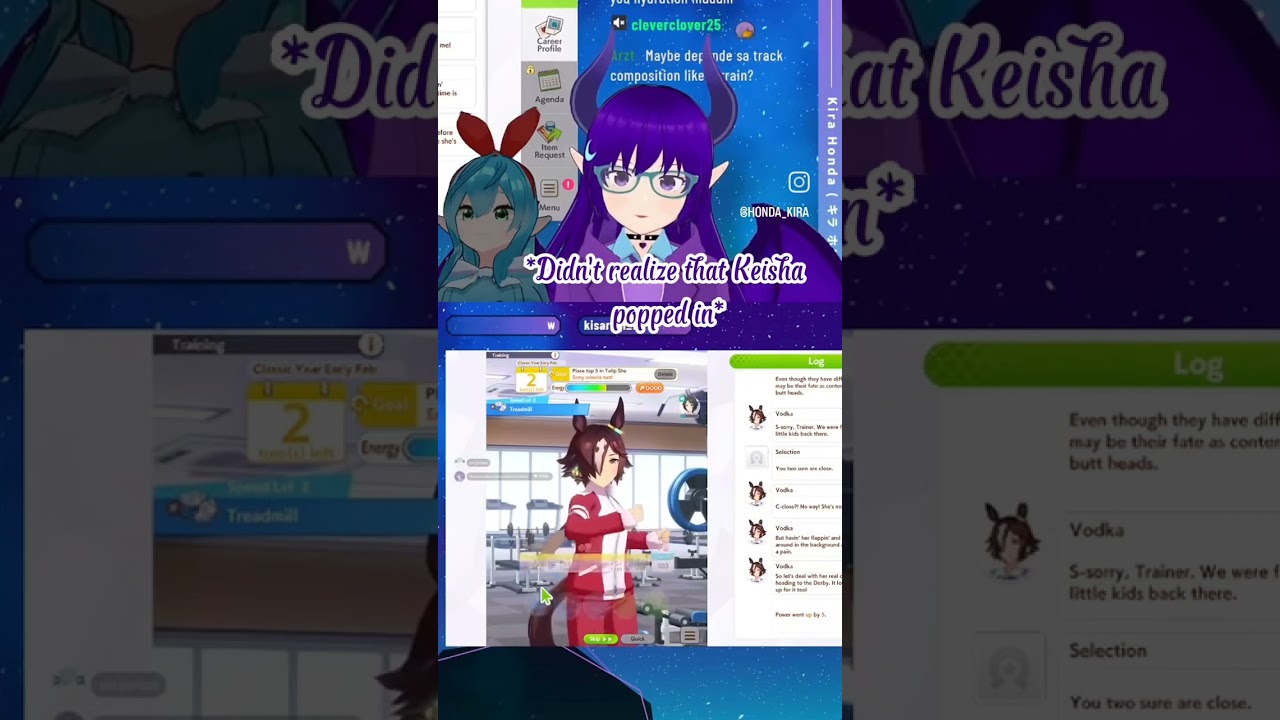 I swear I was so locked in until @KeishaCallieVT jumpscared me with a metal pipe. XD #umamusume