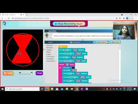 A logo I made using coding .