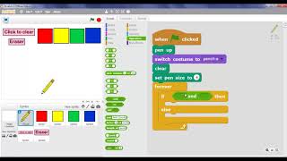 Scratch Project I Drawing game (In SCRATCH!!) screenshot 4