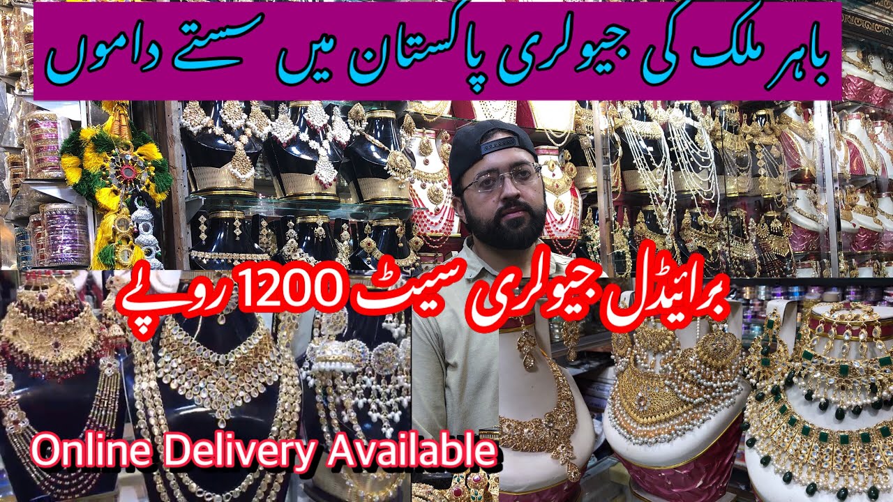 Wholesale jewelry market in Pakistan artifical jewelry Bridal jewelry wholesale market in