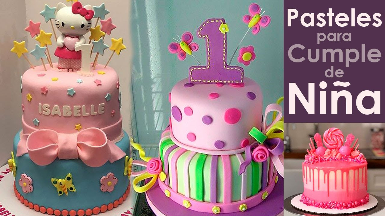 Refinería radical Almeja Girl Birthday Cake Ideas!!!! - YouTube