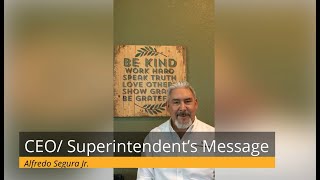 A Message From the Superintendent on COVID-19 Response Efforts
