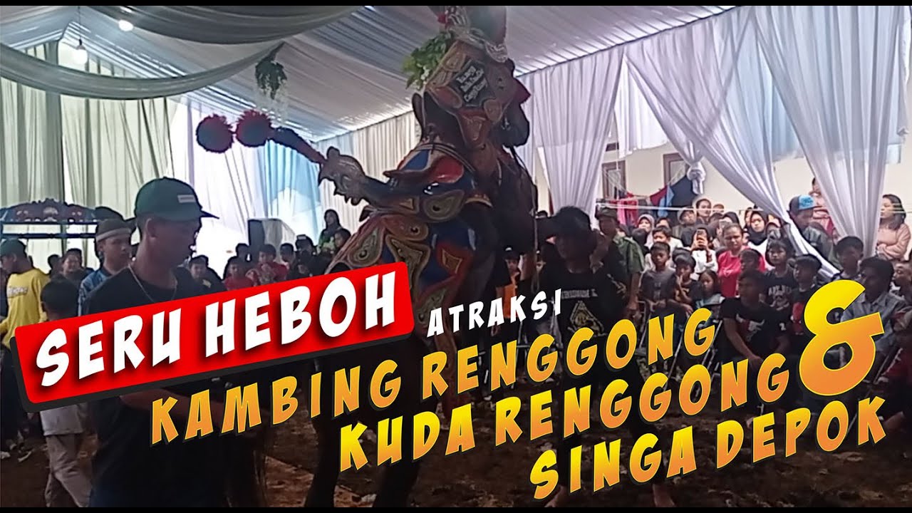 Seru Heboh Atraksi Kambing Renggong Kuda Renggong Dan Singa Depok