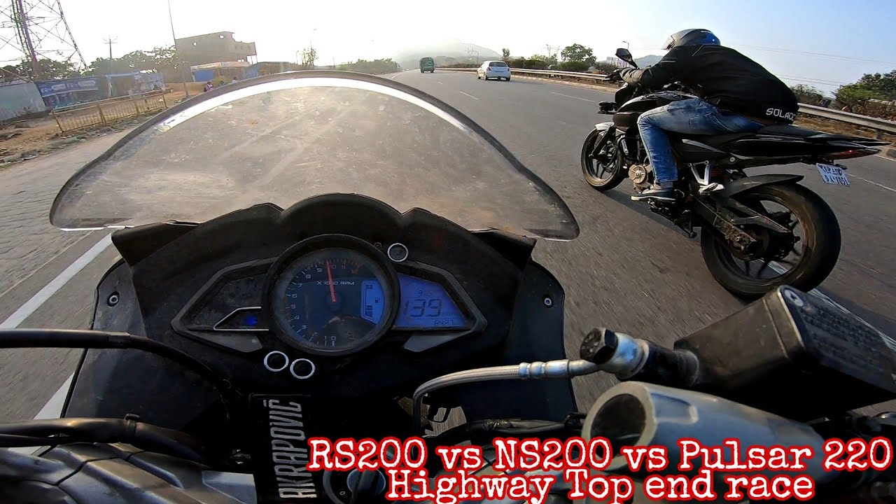 RS200 Vs NS200 Vs Pulsar 220 Champakali Highway Top End Race YouTube rs200-vs-ns200-vs-pulsar-220-champakali-highway-top-end-race-youtube