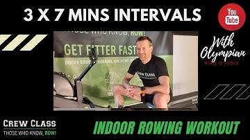 Row From Home: 3 Mins X 7 Intervals, 1.30  mins off,  with Olympian Niall O