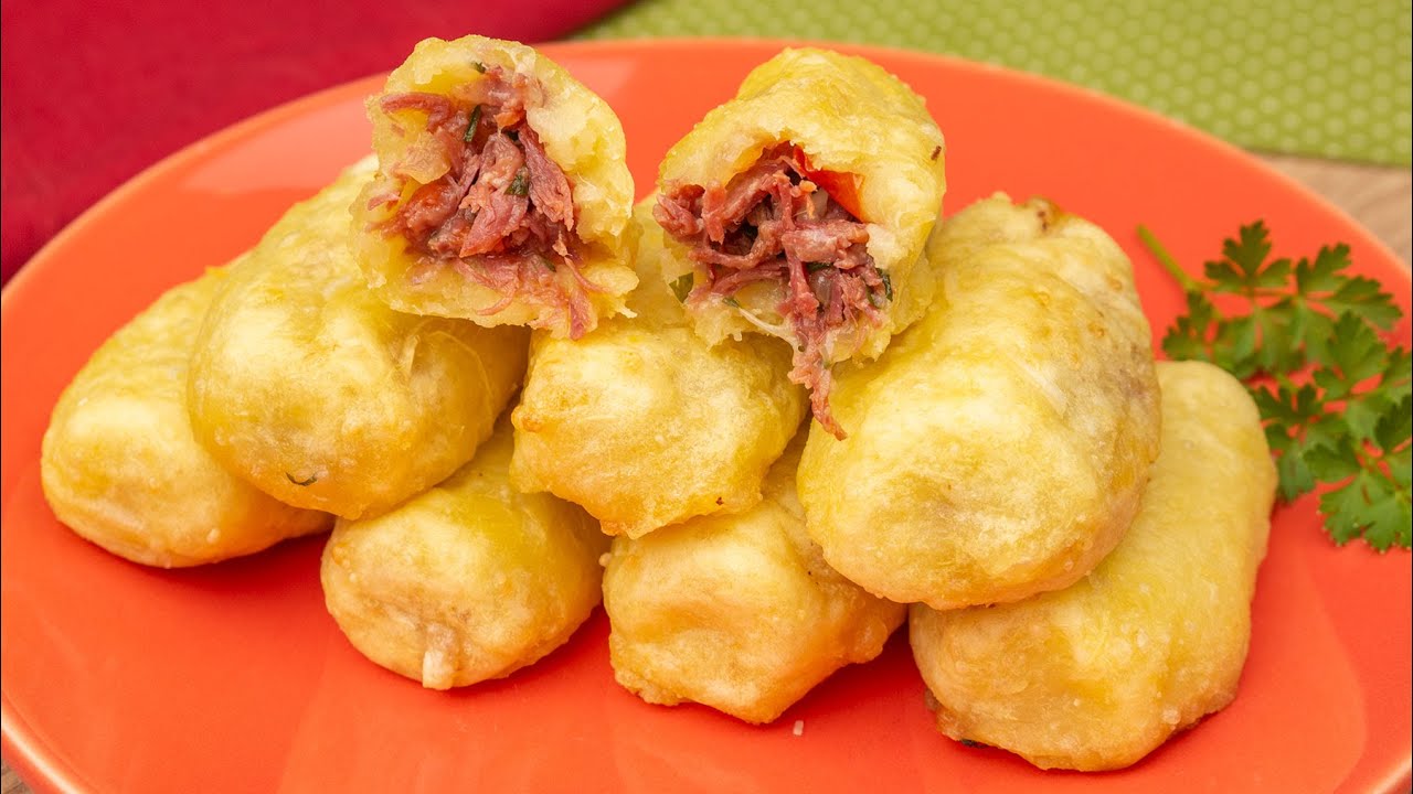 BOLINHO DE MANDIOCA COM CARNE SECA E QUEIJO SEM GLÚTEN NA AIRFRYER | Cook'n Enjoy 651