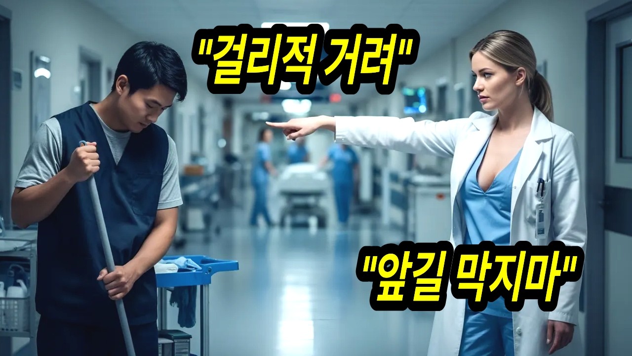 '걸리적 거려, 저리 안비켜?' 한국인 청소부를 대놓고 무시하던 독일 여의사의 최후.