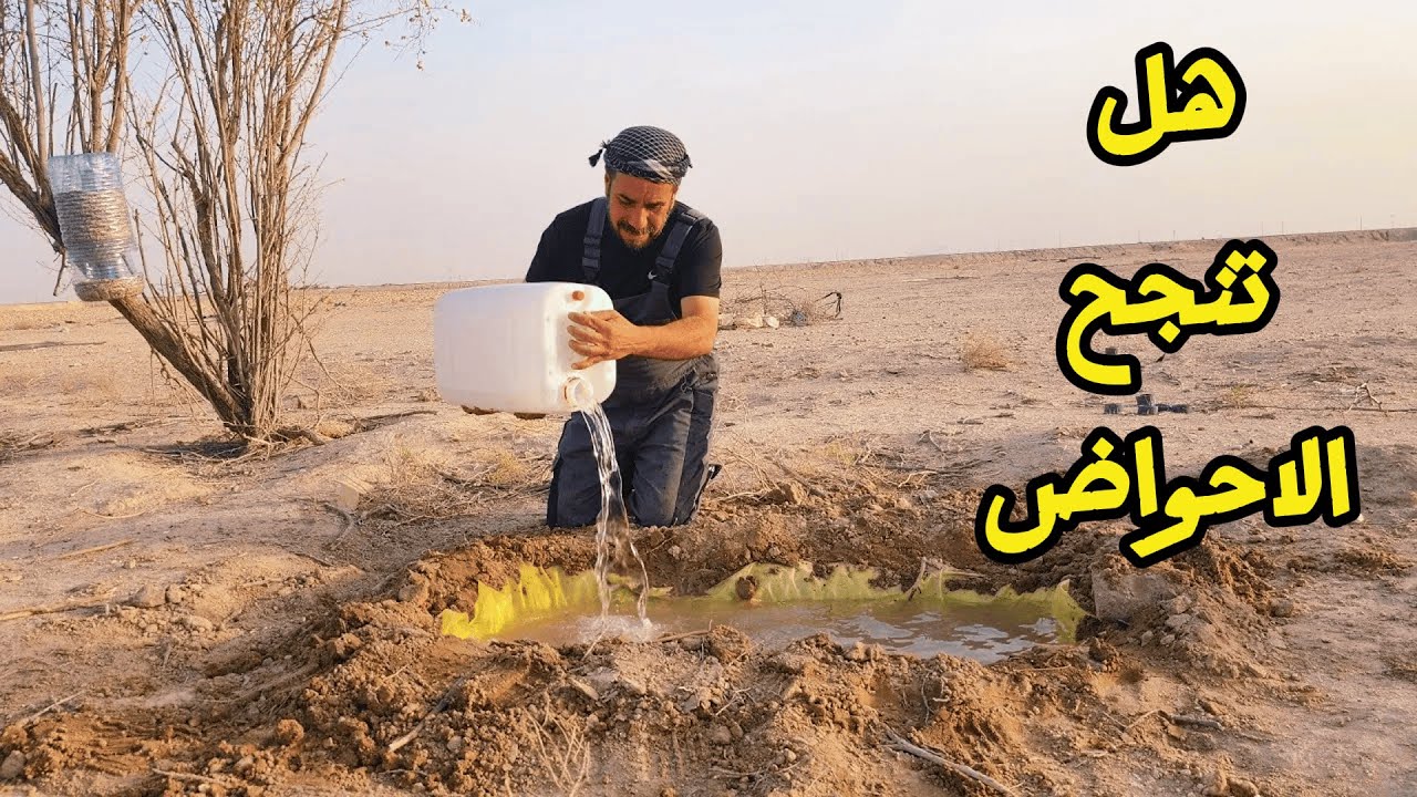زرعت الامل للطيور في الصحراء… وبنيت أحواض الماء رغم صلابة الأرض
