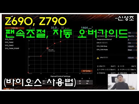 Z690 Z790 기가바이트 보드 바이오스 사용법 오버클럭 팬속도 조절 