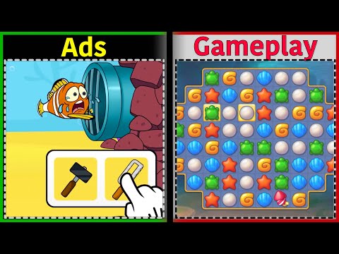 Fishdom | Is it like the Ads? | Gameplay