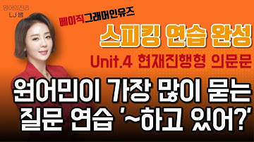 현재진행형 의문문 