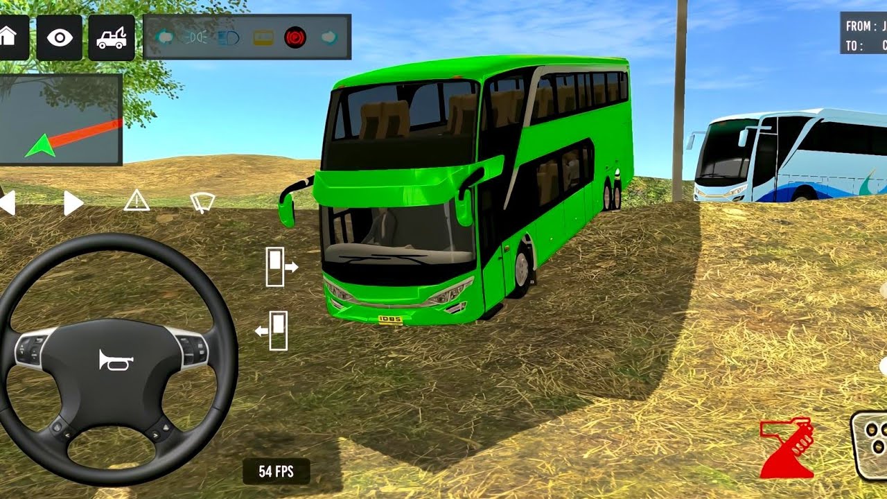 Euro Bus Driving Game PublicTransportation 2024 Indonesia BusSimulator Android Gameplay #86