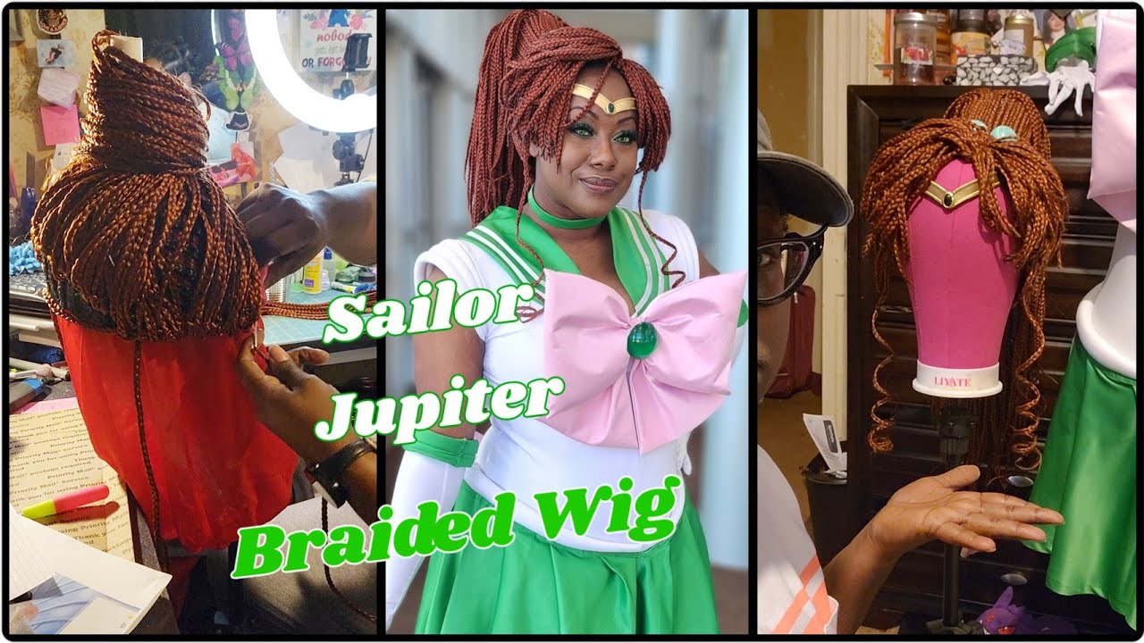 #SailorJupiter Braided Wig: Walkthrough (#cosplay #cosplaytutorial)