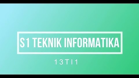 Visualisasi- S1 Teknik Informatika 1 2015