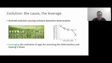Assessing and Improving Malware Detection Sustainability through App Evol... (Teaser, ESEC/FSE 2020)