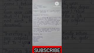 application for original documents #application #shorts
