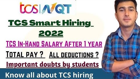 TCS Smart Hiring In-Hand Salary||Salary After 1 year||Increments & Deductions||Salary slip 2022