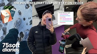 75 Catatan Harian Lembut | Rutinitas Produktif + Sehat, Jadwal Olahraga dan Menciptakan KESEIMBANGAN screenshot 1