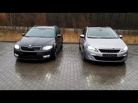 Установка LED на Skoda Octavia A7 и Peugeot 308