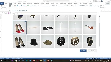 How to Insert 3D Models or 3D Pictures  in MS Word | Insert 3D Images in Seconds