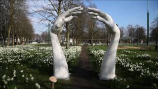 Beelden tussen bloemen