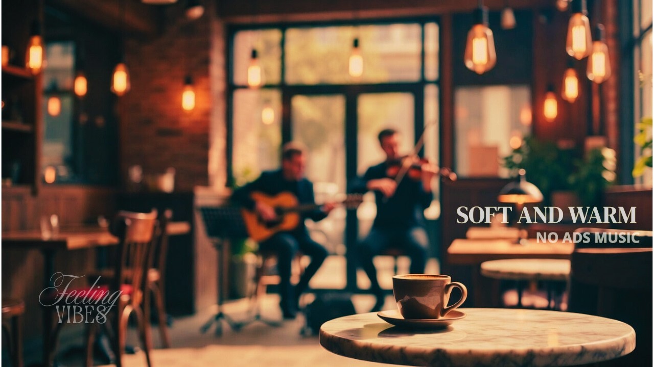 (No Ads) This Feels Like A Soft Coffee Shop Morning ☕ (Focus/Relax)|Acoustic Guitar For Work & Study