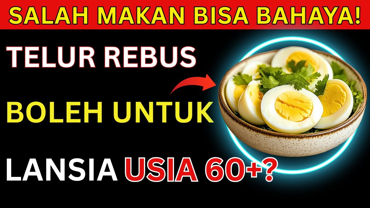 LANSIA WAJIB TAHU! Telur Rebus Punya Khasiat Dahsyat… Tapi Ada Efek Samping yang Sering Disepelekan!