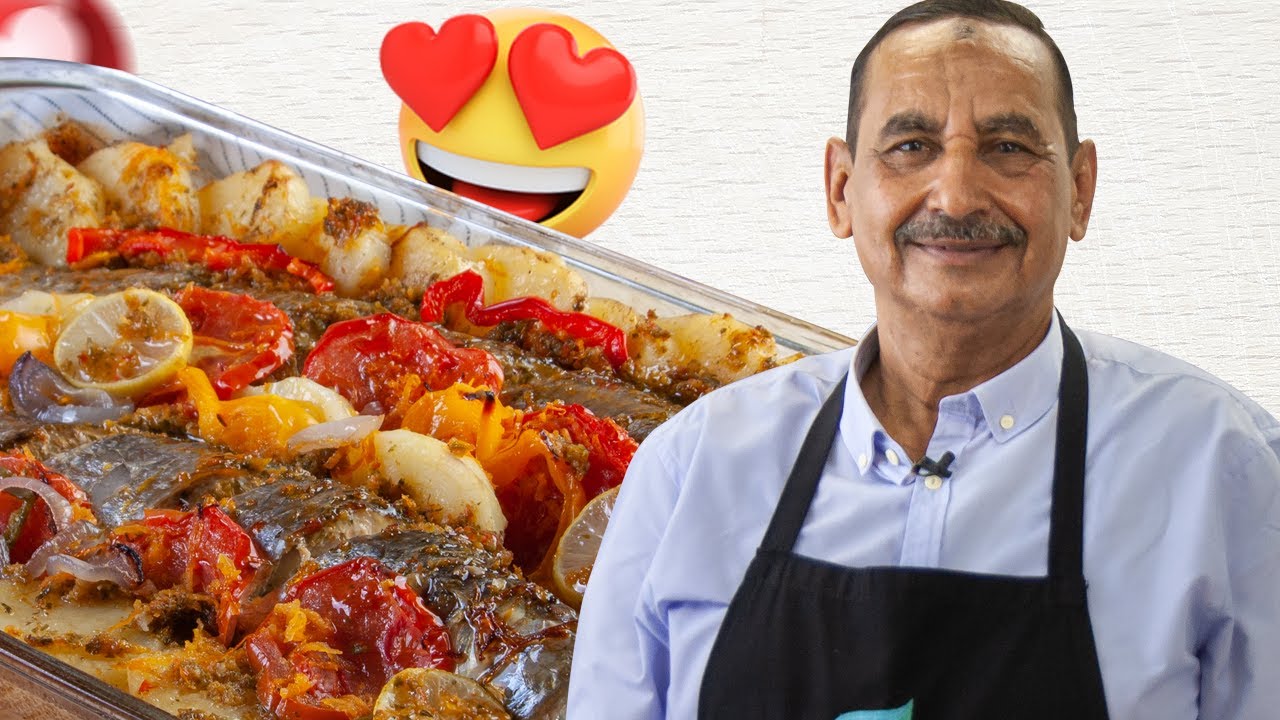 صينية سمك بوري بالبطاطس بطريقة سهلة جدا مع الشيف عبده